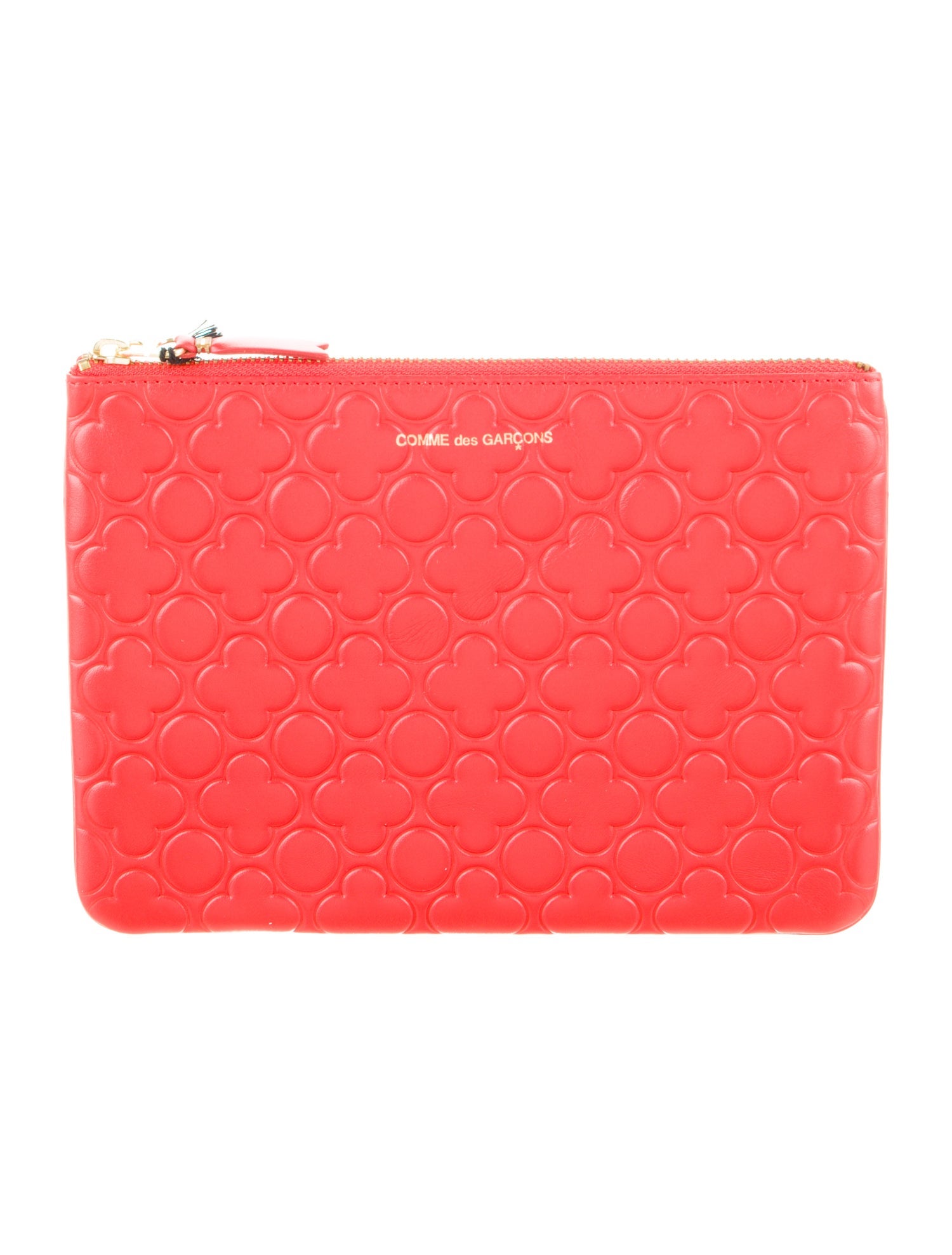 Comme des Garçons Leather Printed Pouch