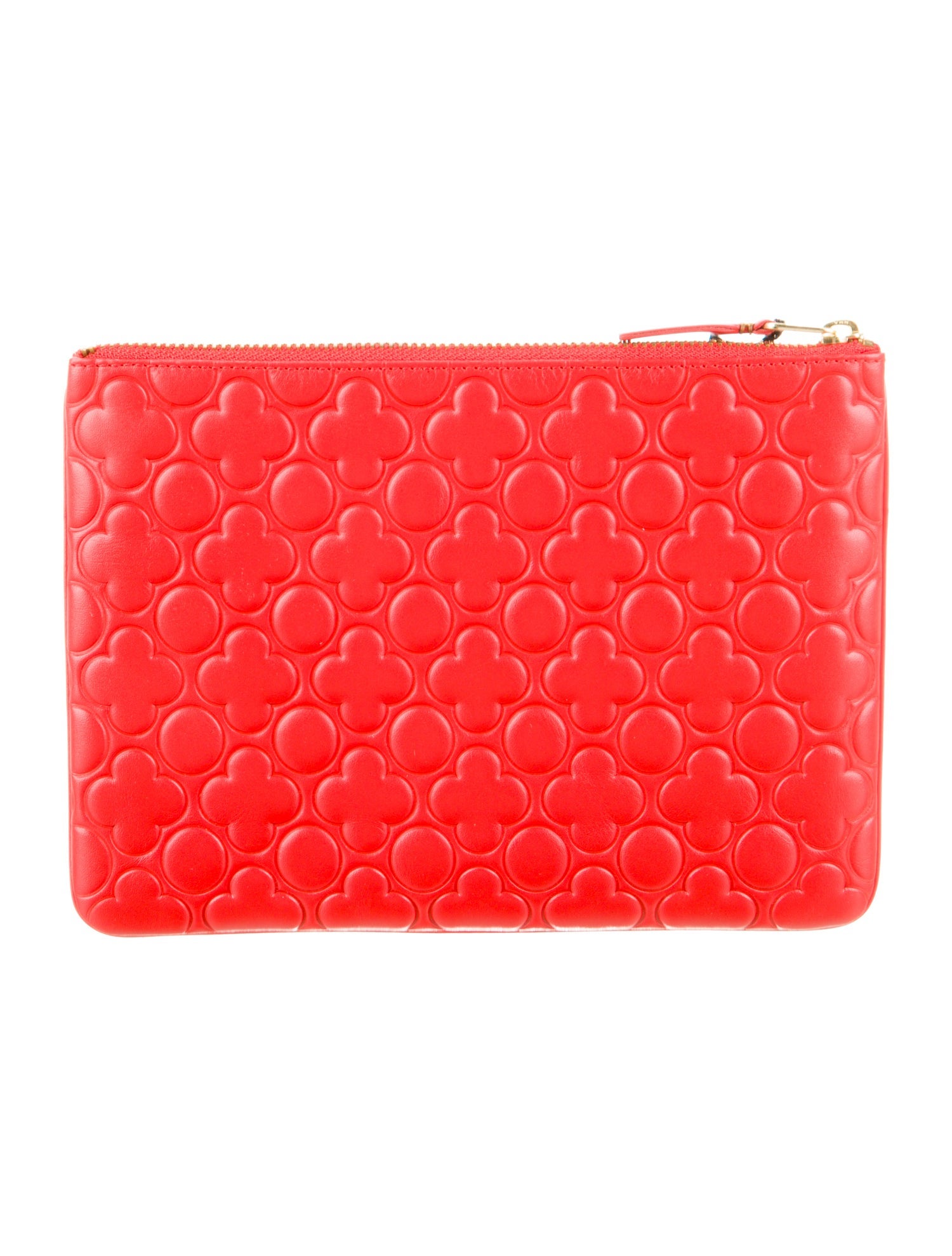 Comme des Garçons Leather Printed Pouch