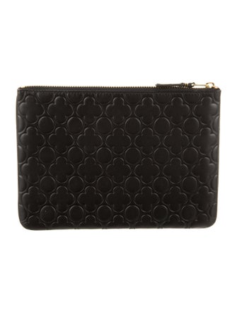 Comme des Garçons Leather Printed Pouch