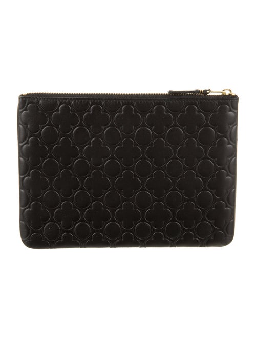 Comme des Garçons Leather Printed Pouch