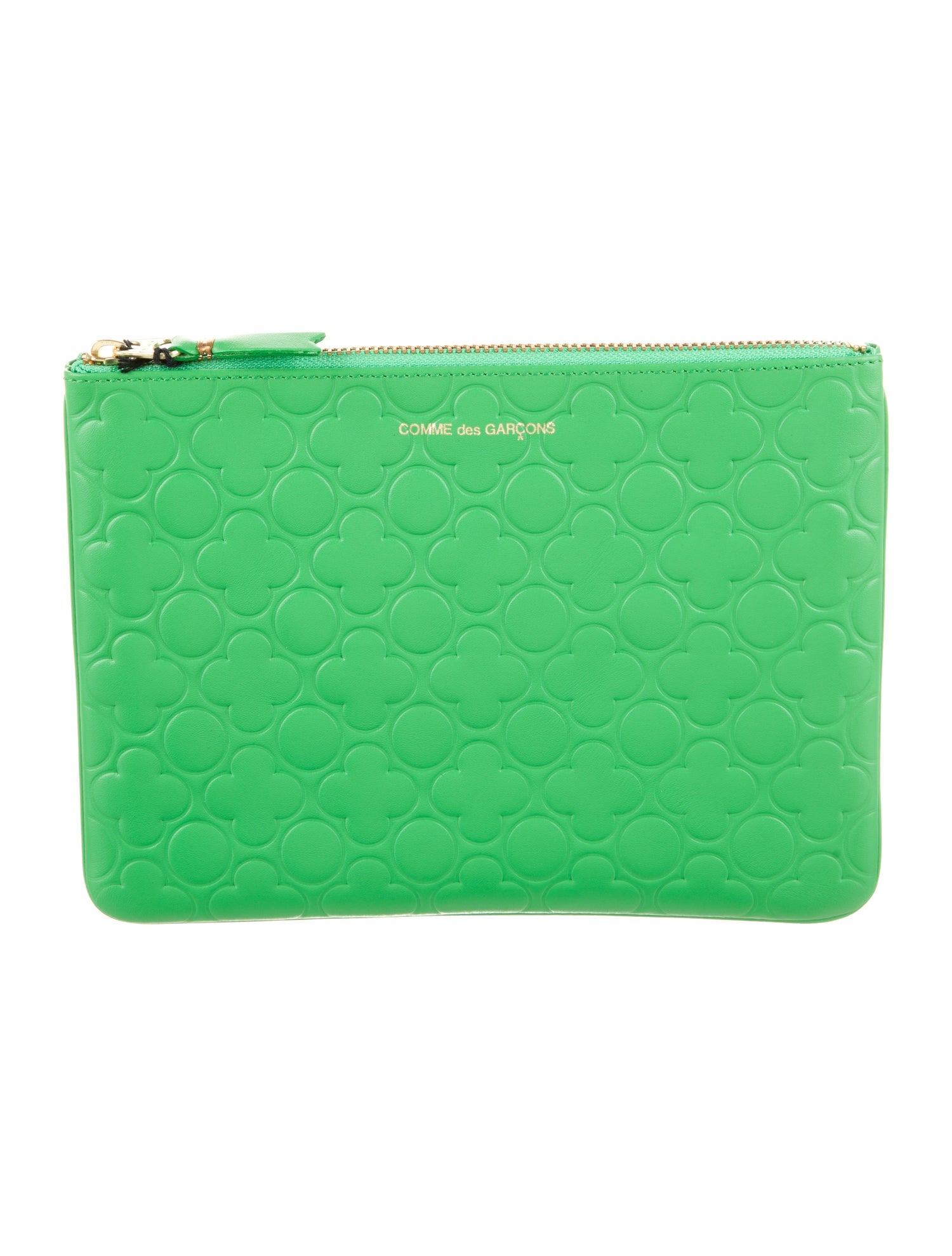 Comme des Garçons Leather Printed Pouch