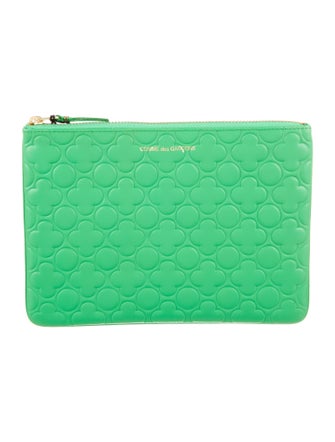 Comme des Garçons Leather Printed Coin Pouch