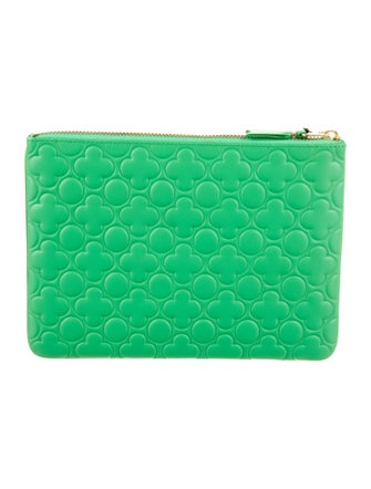 Comme des Garçons Leather Printed Coin Pouch