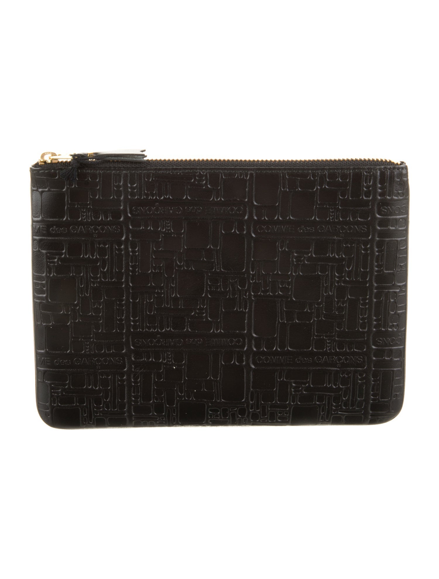 Comme des Garçons Leather Printed Coin Pouch