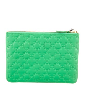 Comme des Garçons Leather Printed Pouch