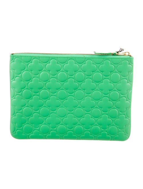 Comme des Garçons Leather Printed Pouch