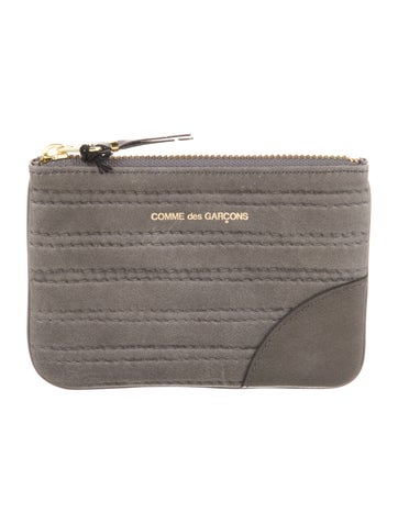 Comme des Garçons Wallets Leather Printed Pouch