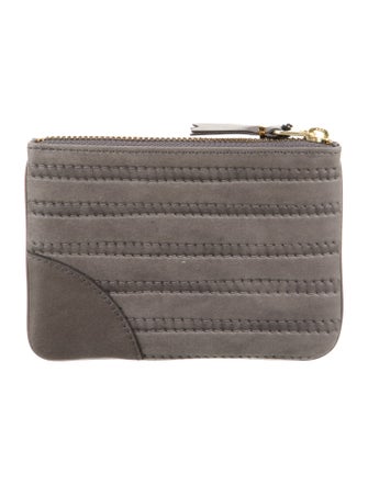 Comme des Garçons Leather Printed Pouch