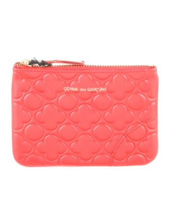 Comme des Garçons Leather Printed Pouch