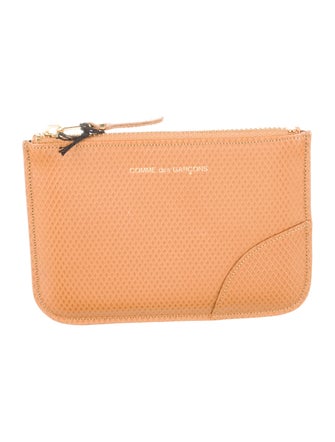 Comme des Garçons Leather Printed Pouch