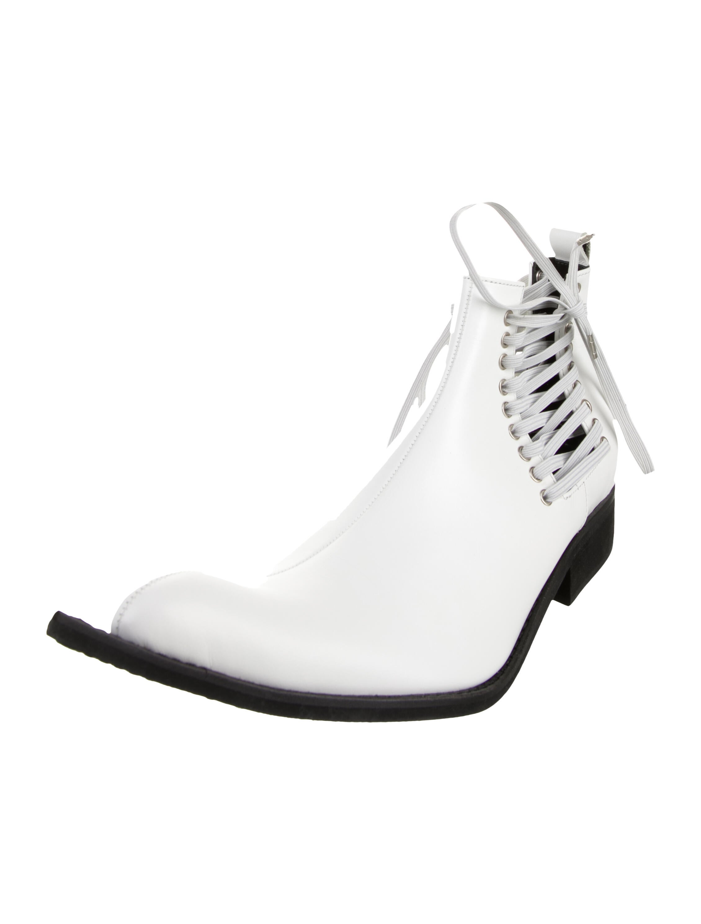 Comme des Garçons Leather Western Boots