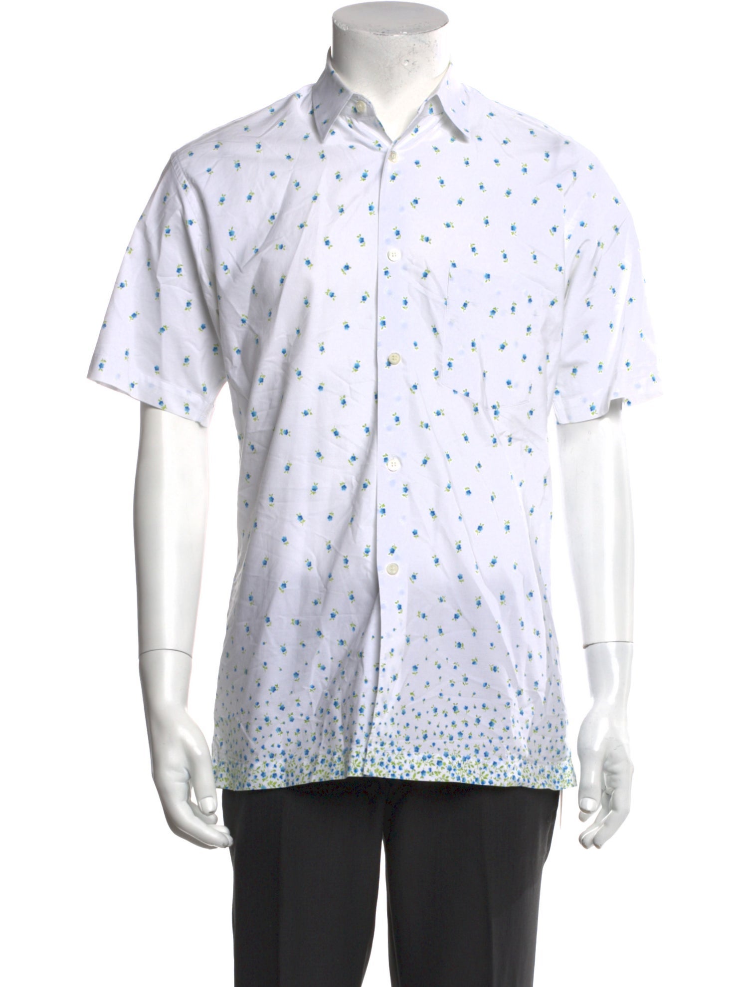 Comme des Garçons Polka Dot Print Short Sleeve Shirt
