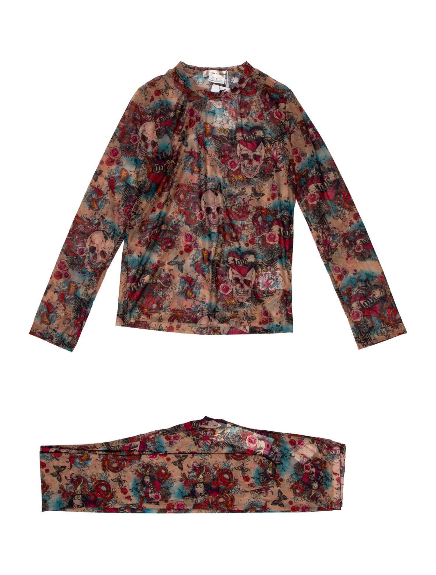 Comme des Garçons Printed Pant Set w/ Tags