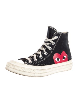 Comme des Garçons Play x Converse Canvas Printed Sneakers