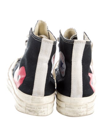 Comme des Garçons Play x Converse Canvas Printed Sneakers