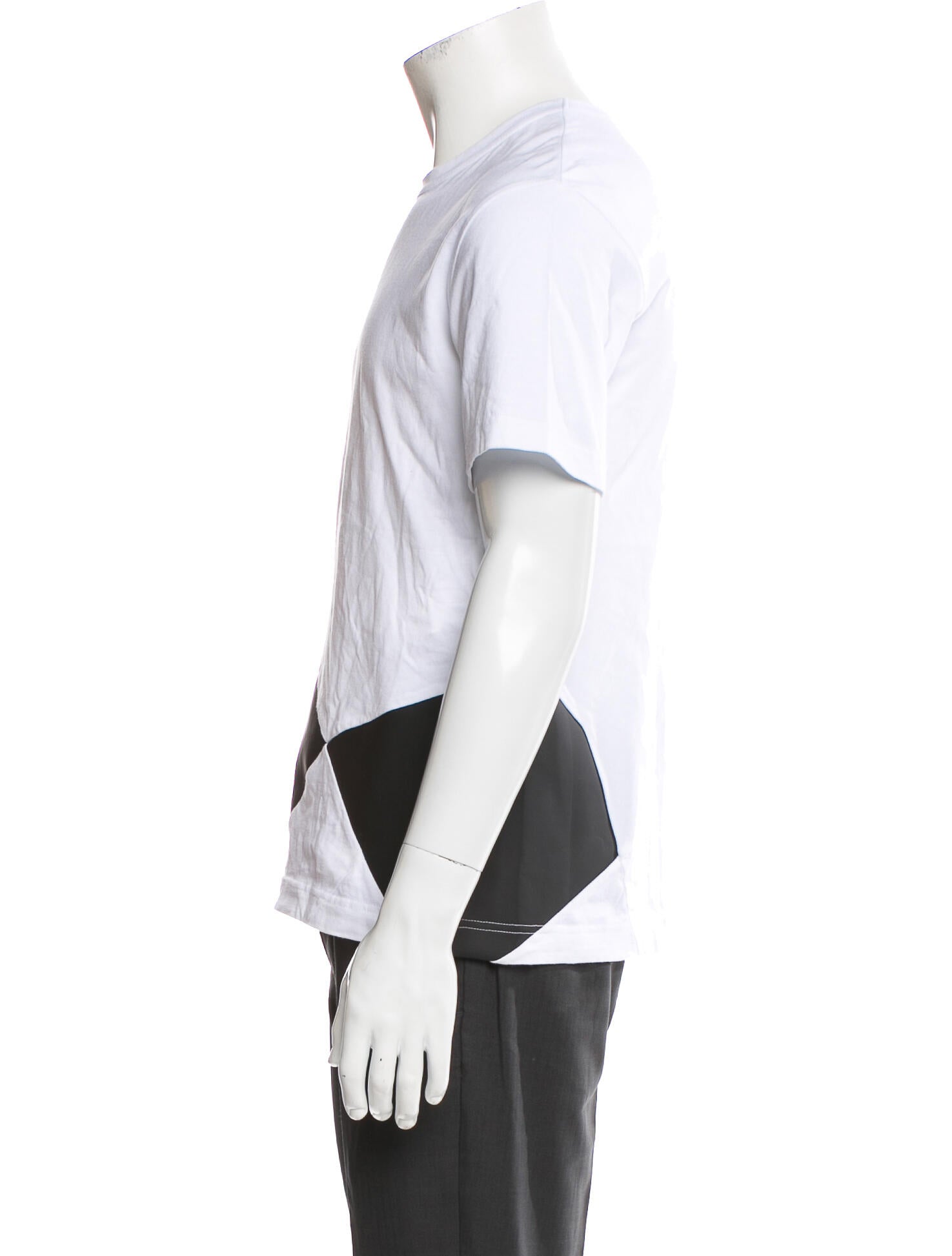 Comme des Garçons Colorblock Pattern Crew Neck T-Shirt