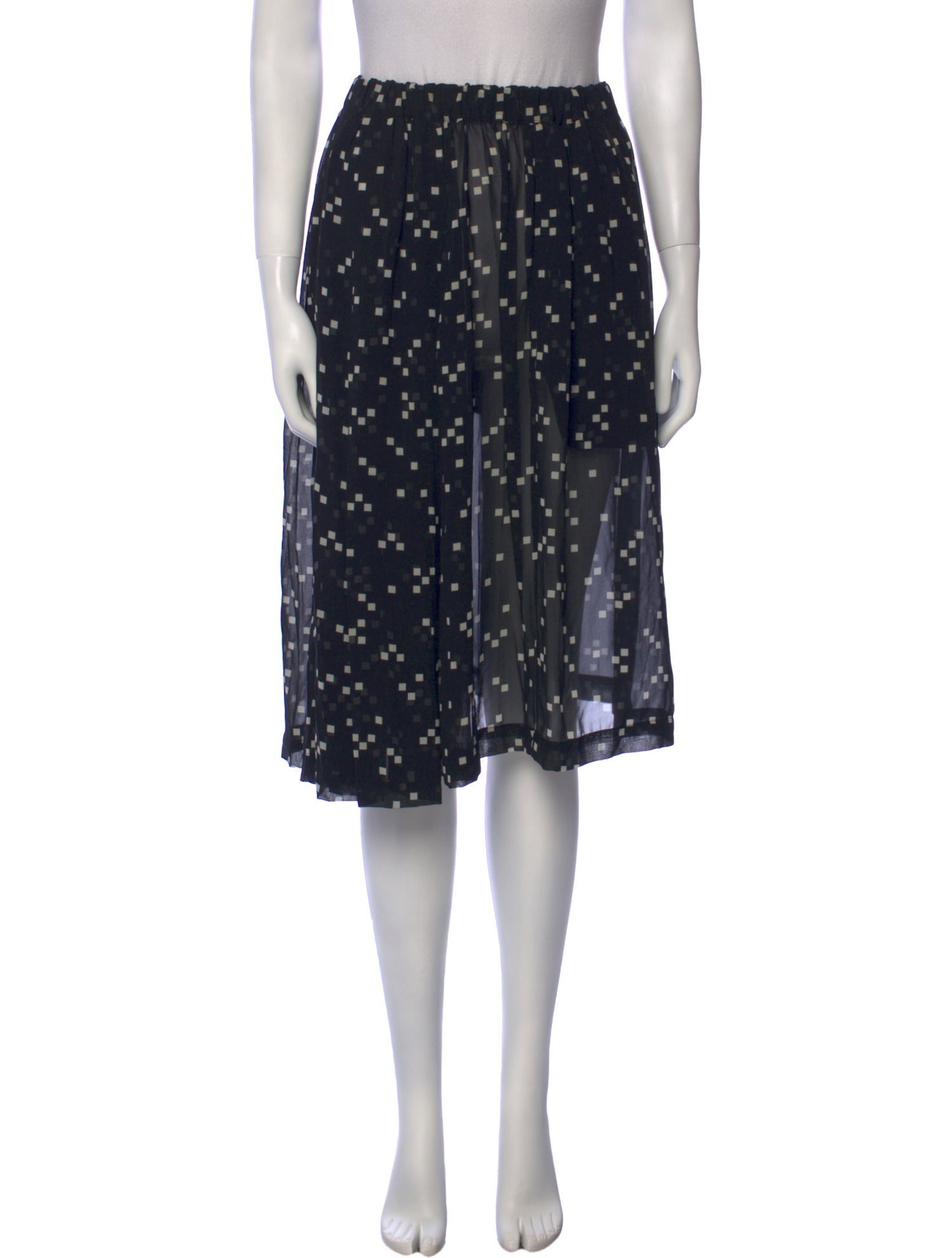 Comme des Garçons Printed Knee-Length Skirt