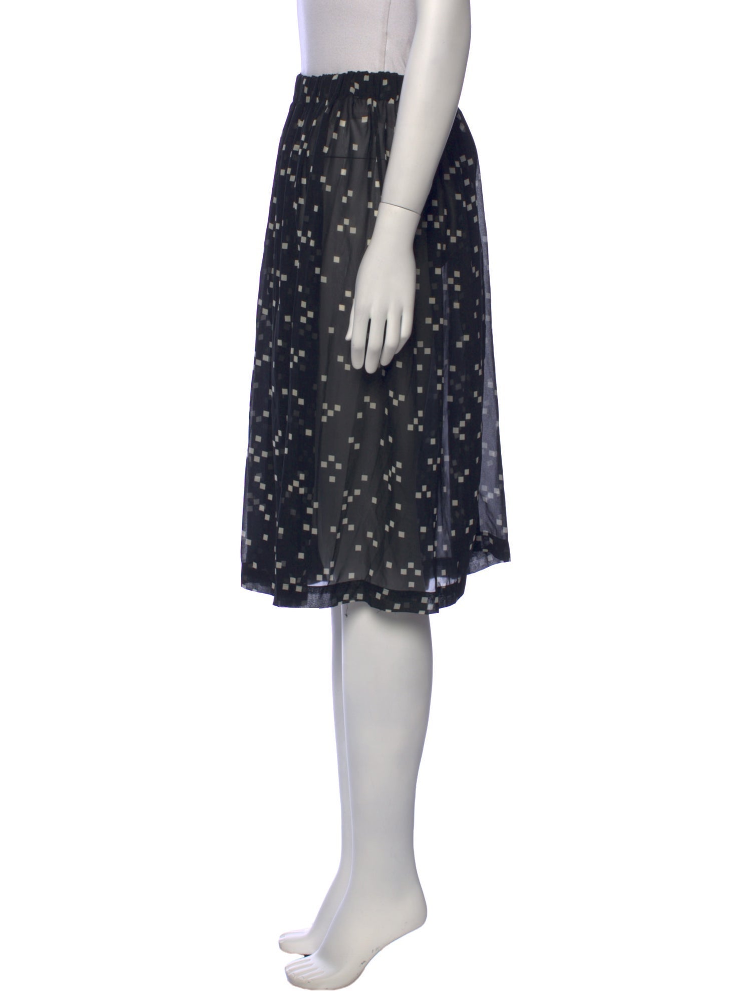 Comme des Garçons Printed Knee-Length Skirt