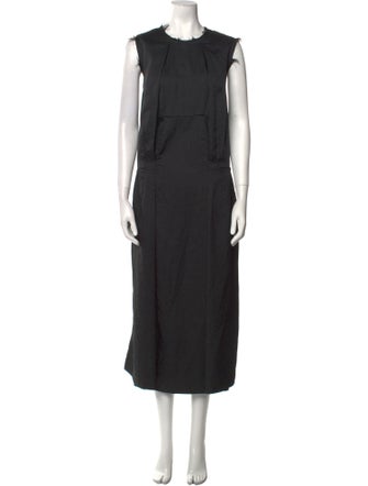 Comme des Garçons Crew Neck Long Dress