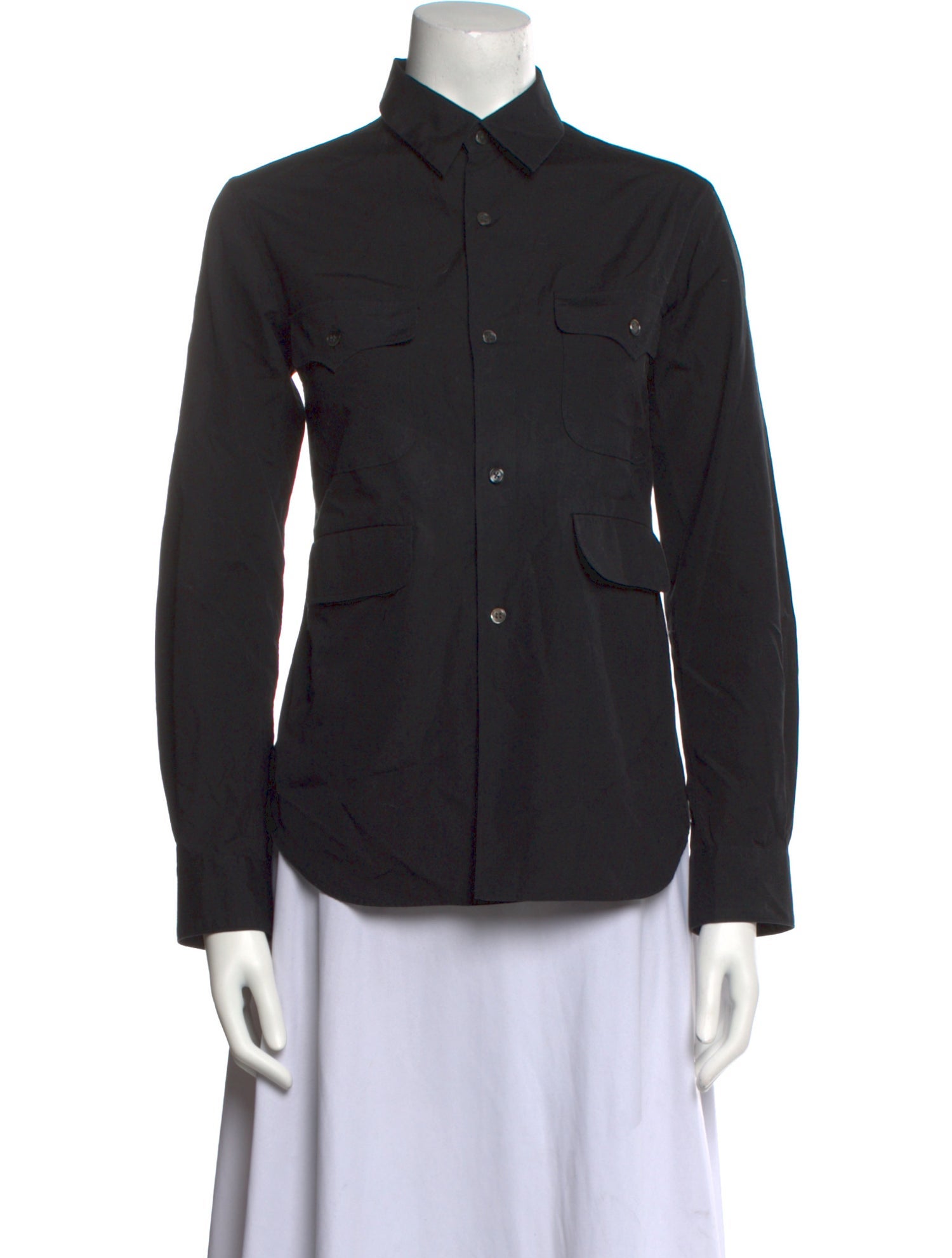 Comme des Garçons Long Sleeve Button-Up Top