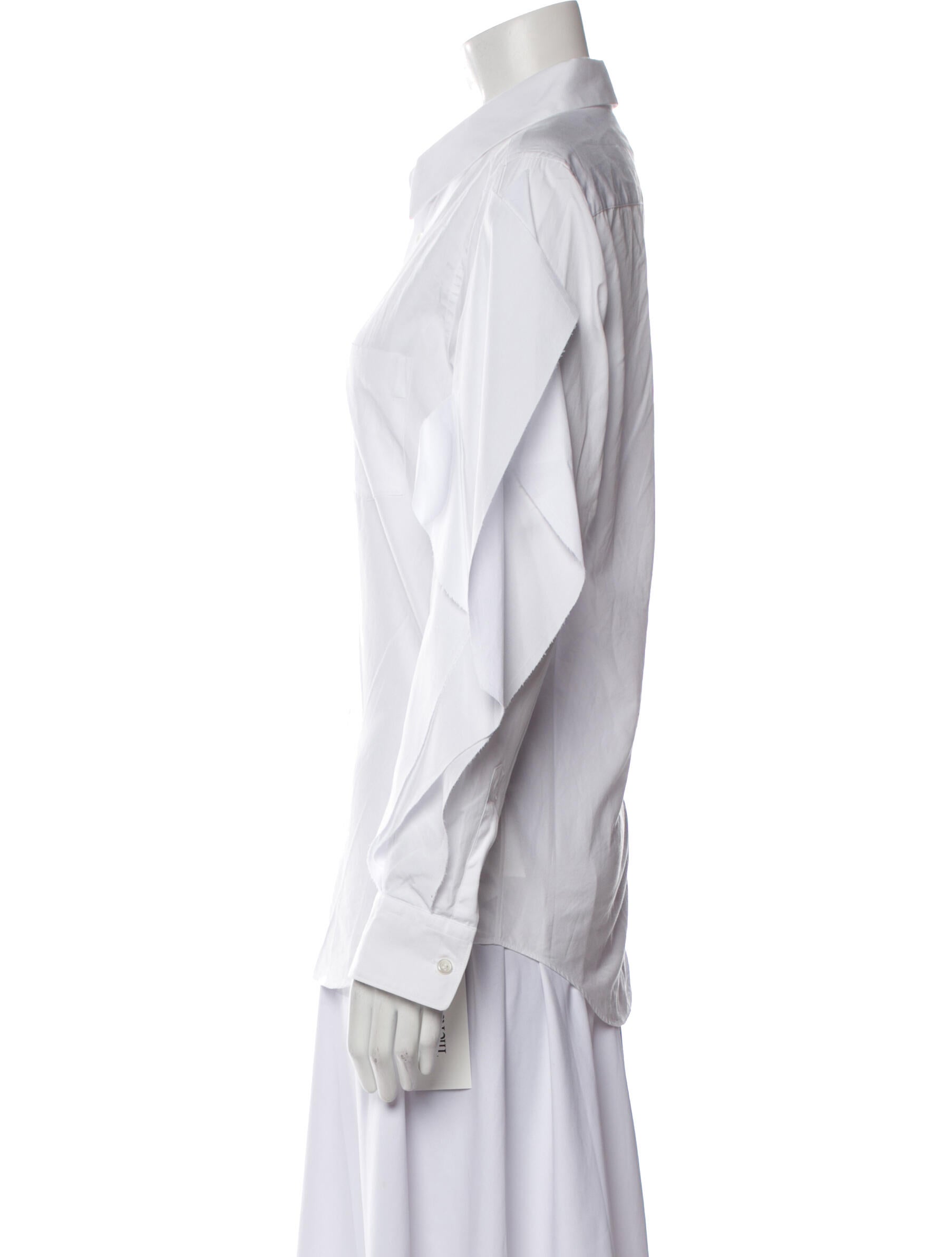 Comme des Garçons Long Sleeve Button-Up Top