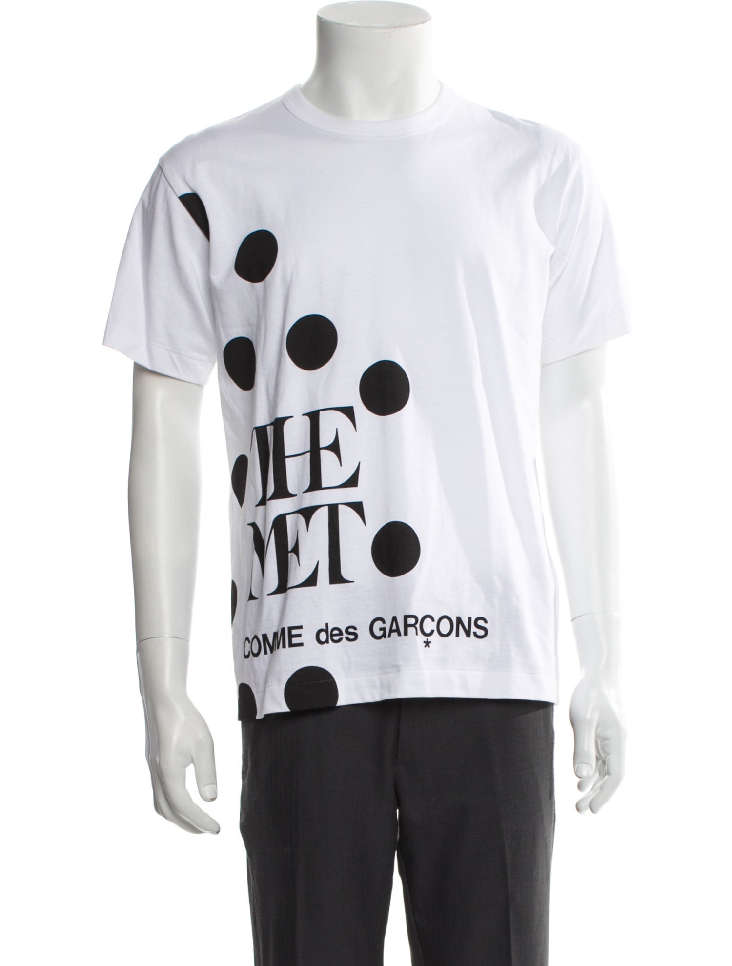 Comme des Garçons Polka Dot Print Crew Neck T-Shirt