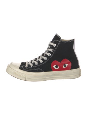 Comme des Garçons Play x Converse Canvas Printed Sneakers