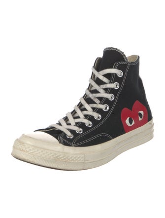 Comme des Garçons Play x Converse Canvas Printed Sneakers