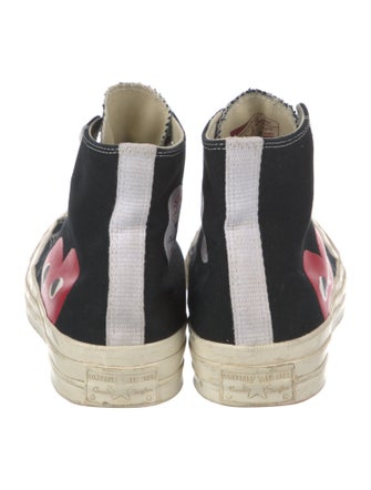 Comme des Garçons Play x Converse Canvas Printed Sneakers
