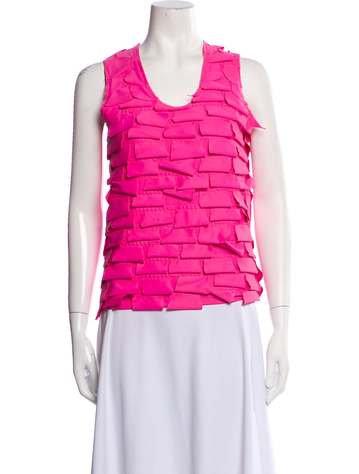 Comme des Garçons Scoop Neck Sleeveless Top