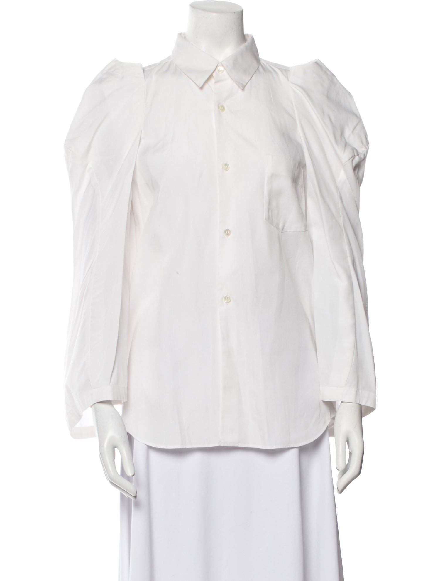 Comme des Garçons Long Sleeve Button-Up Top