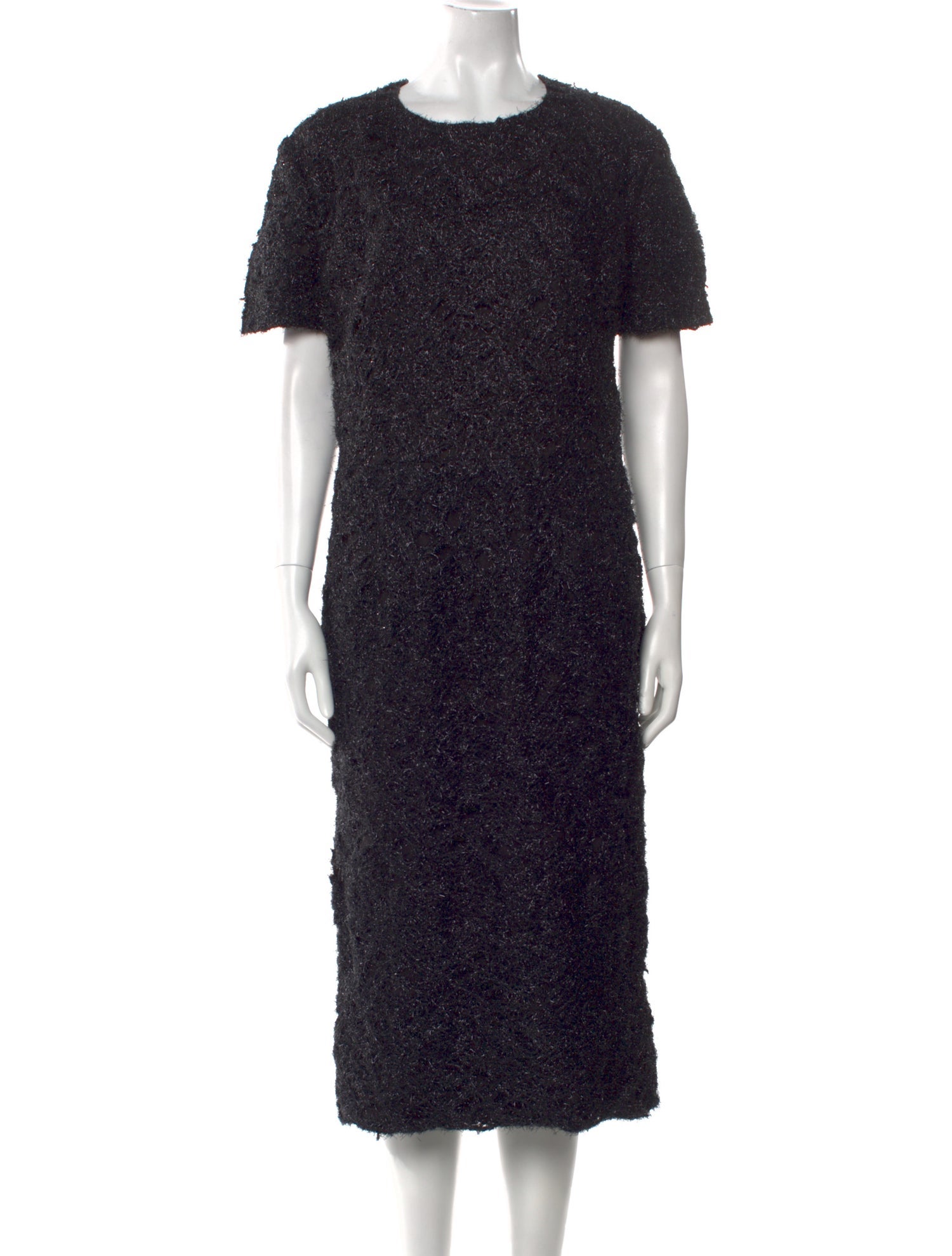 Comme des Garçons Crew Neck Midi Length Dress