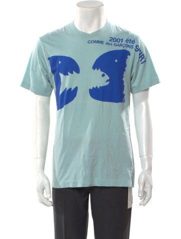 Comme des Garçons Shirt T-Shirts Graphic Print Crew Neck T-Shirt L