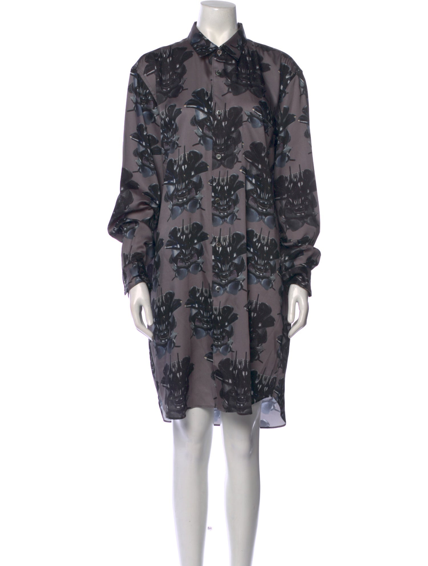 Comme des Garçons Silk Knee-Length Dress