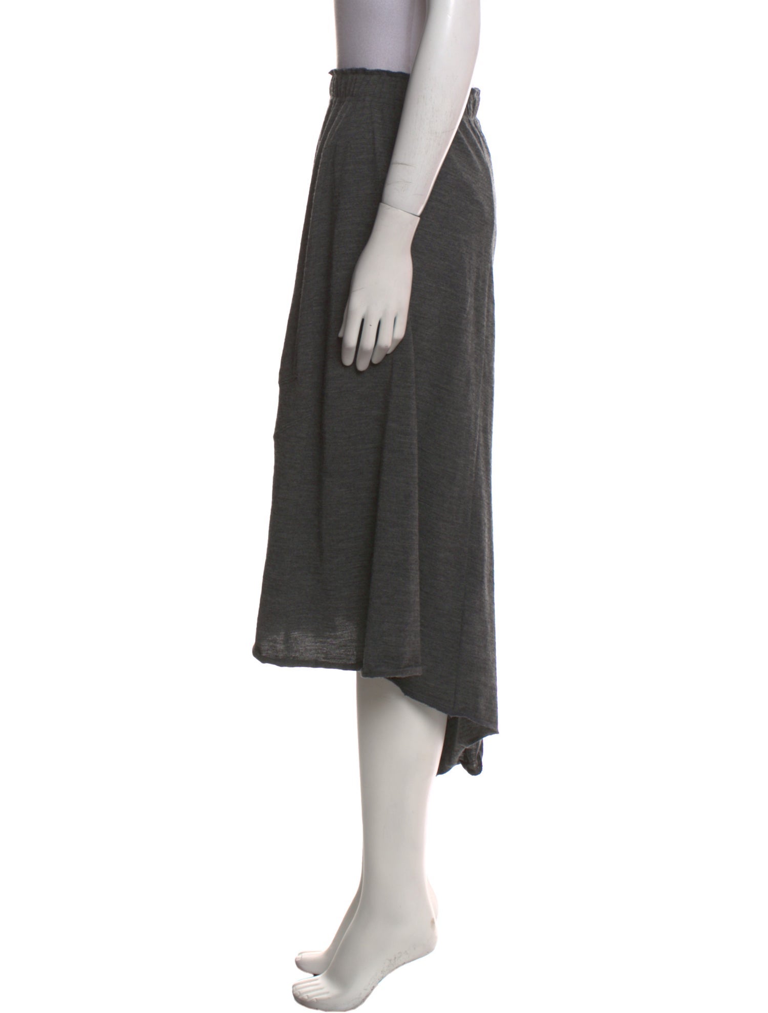 Comme des Garçons Wool Midi Length Skirt