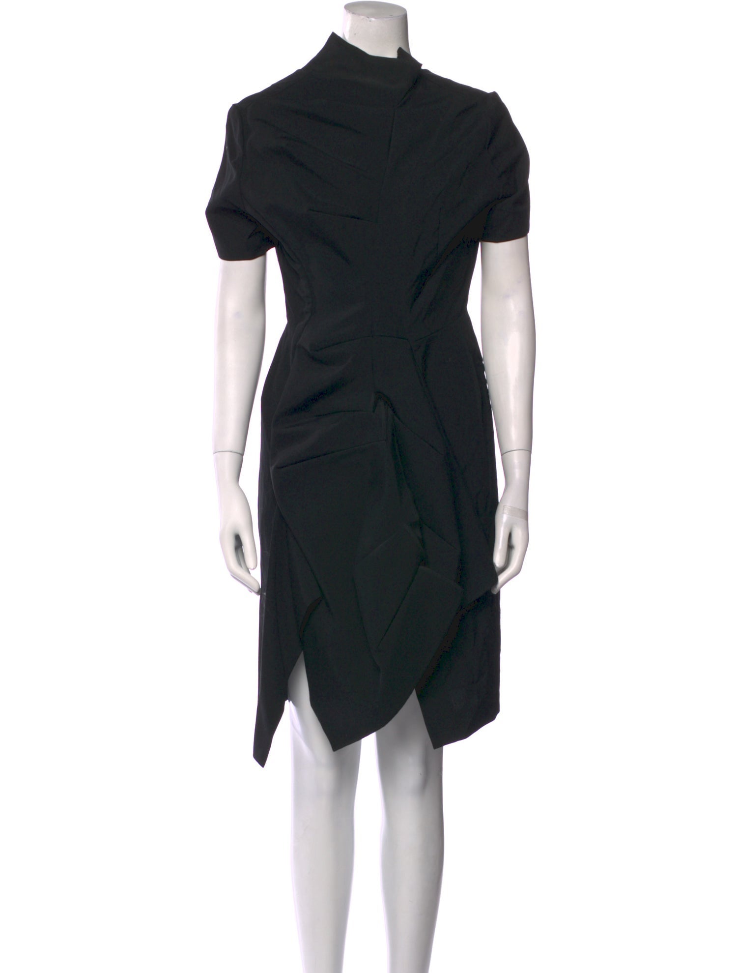 Comme des Garçons Wool Midi Length Dress
