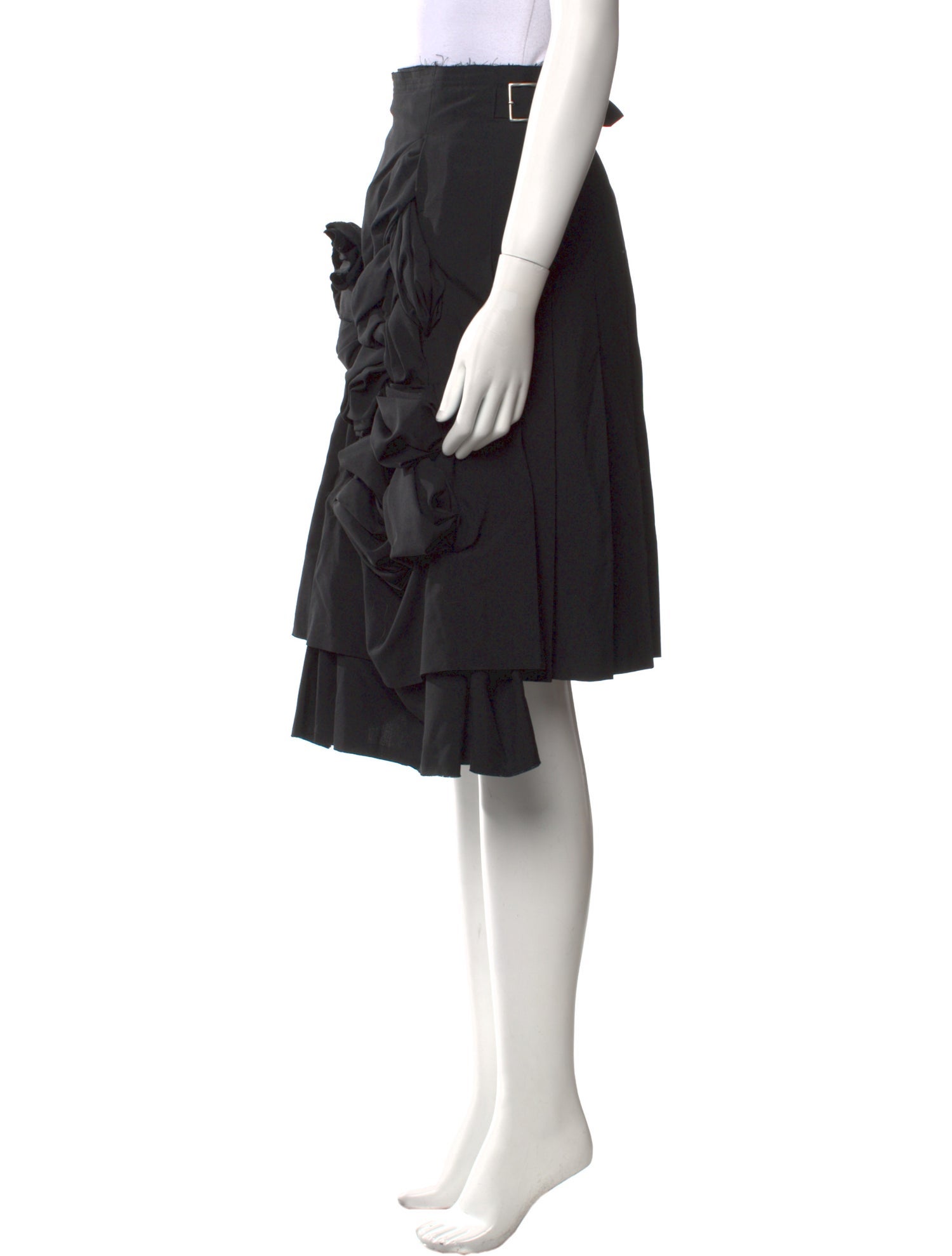 Comme des Garçons Wool Knee-Length Skirt