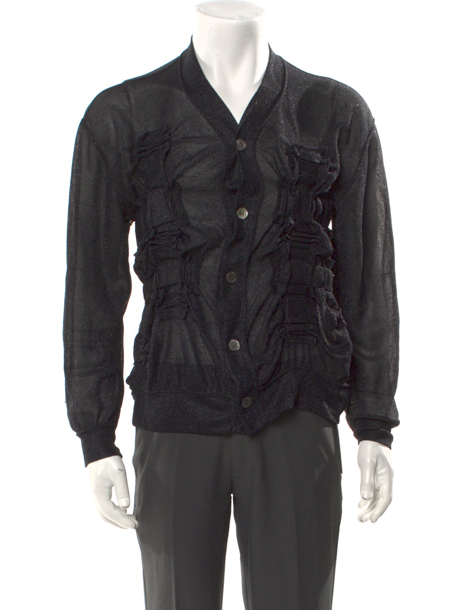 Comme des Garçons Homme Plus Collar Long Sleeve Cardigan