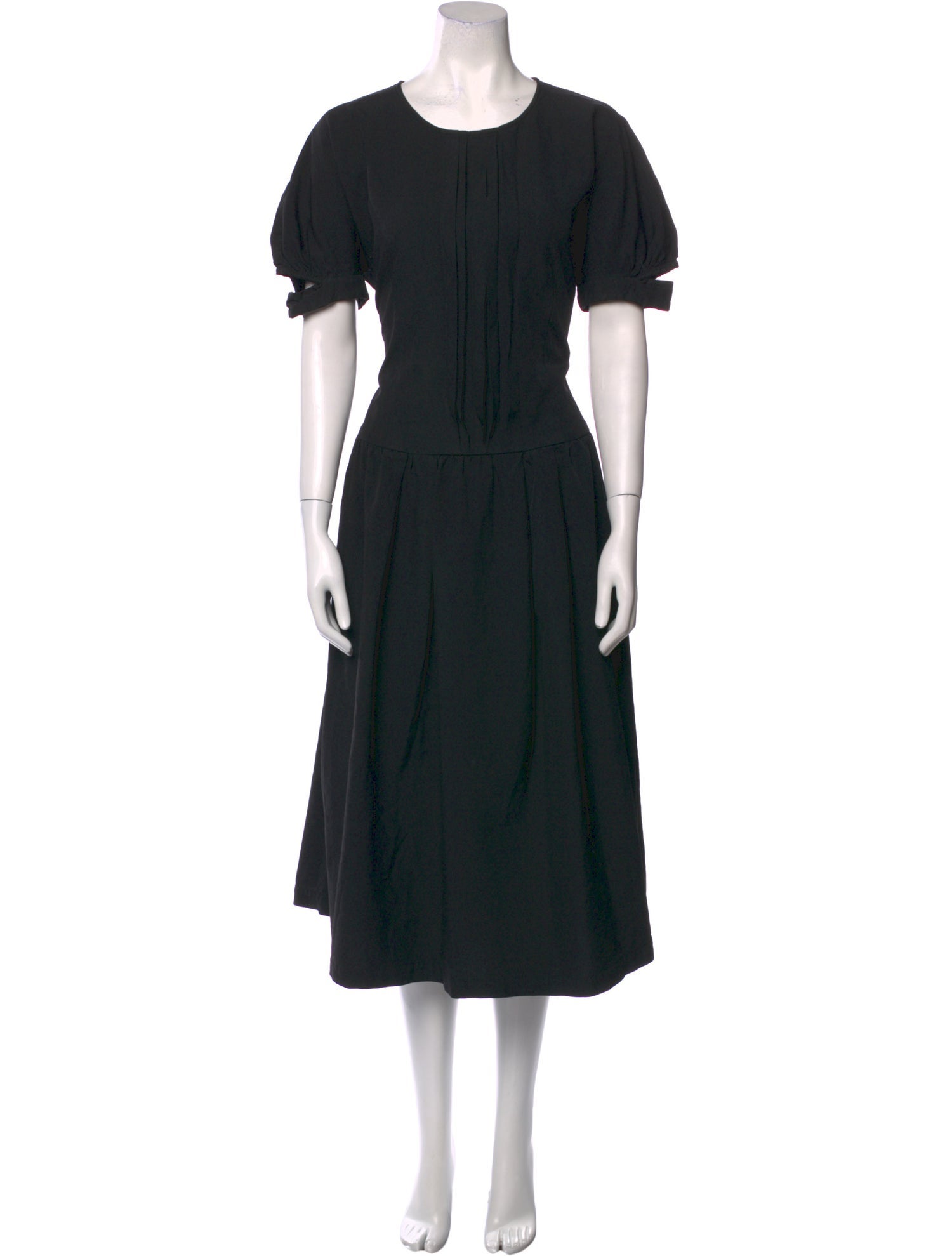 Comme des Garçons Wool Midi Length Dress