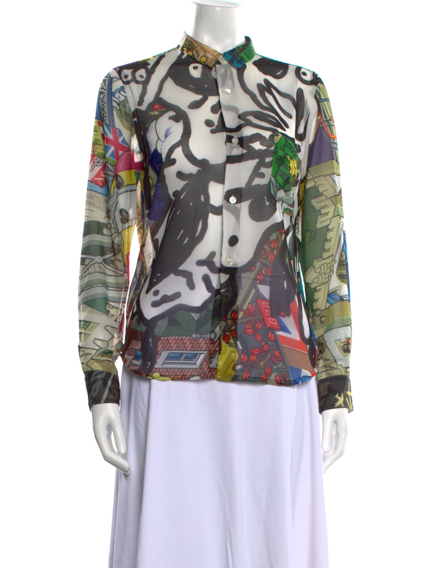 Comme des Garçons 2018 E-Boy Button-Up Top