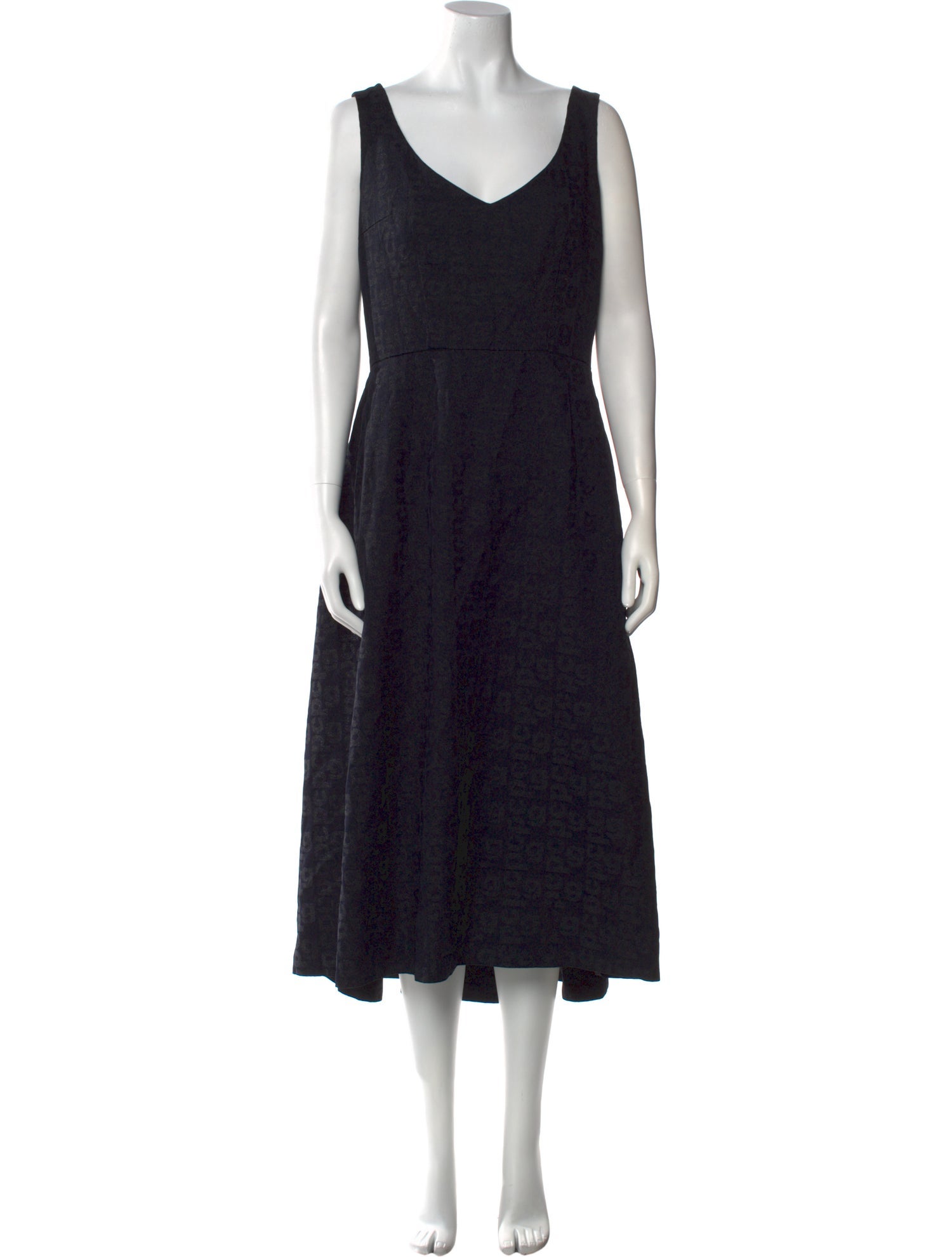Comme des Garçons V-Neck Long Dress