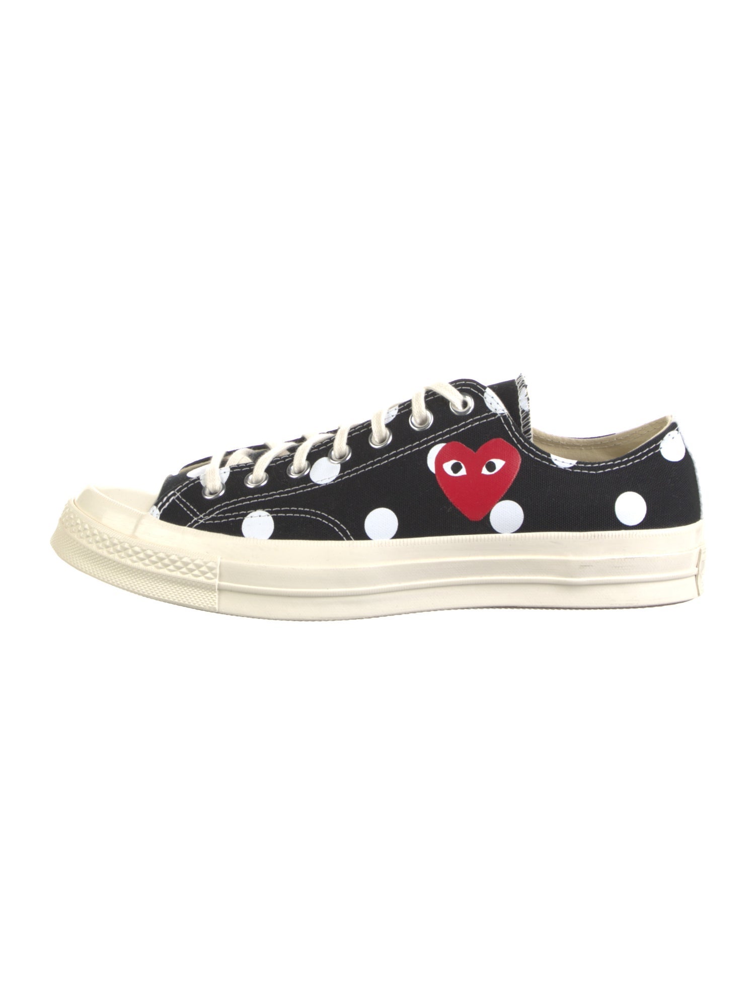 Comme des Garçons Canvas Printed Sneakers