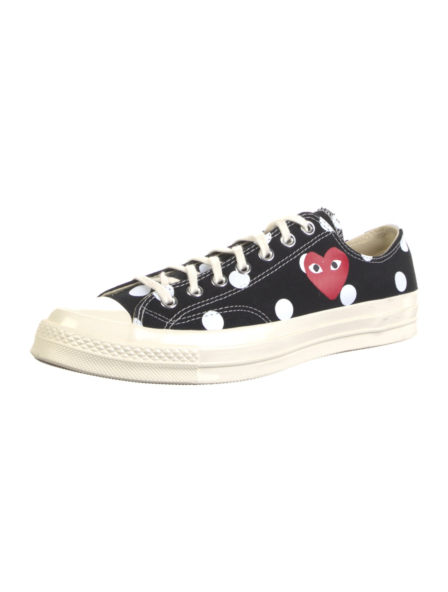 Comme des Garçons Canvas Printed Sneakers
