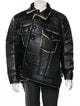 Comme des Garçons Homme Plus Leather Plaid Print Moto Jacket