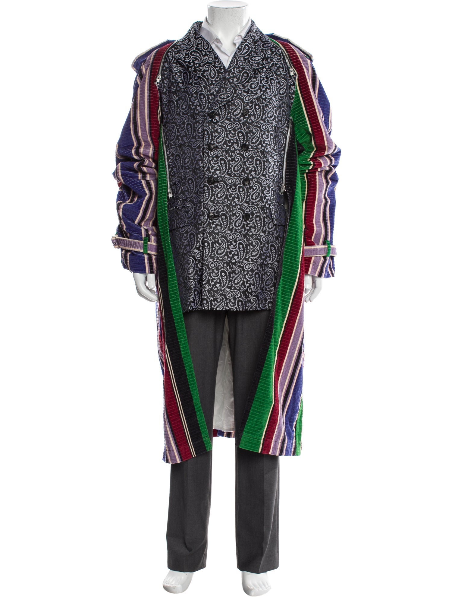 Comme des Garçons Homme Plus Paisley Print Parka
