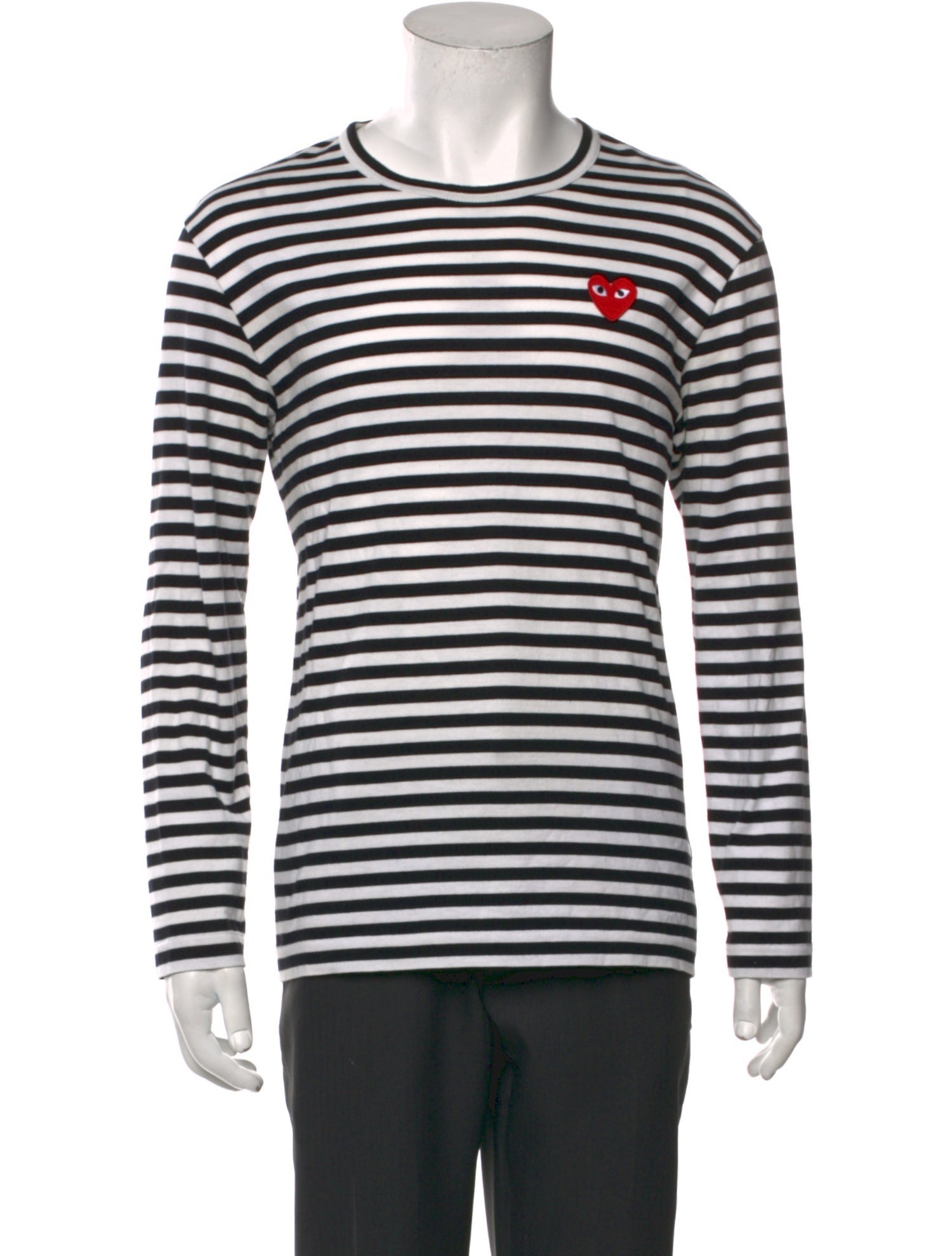 Comme des Garçons Play Striped Crew Neck T-Shirt