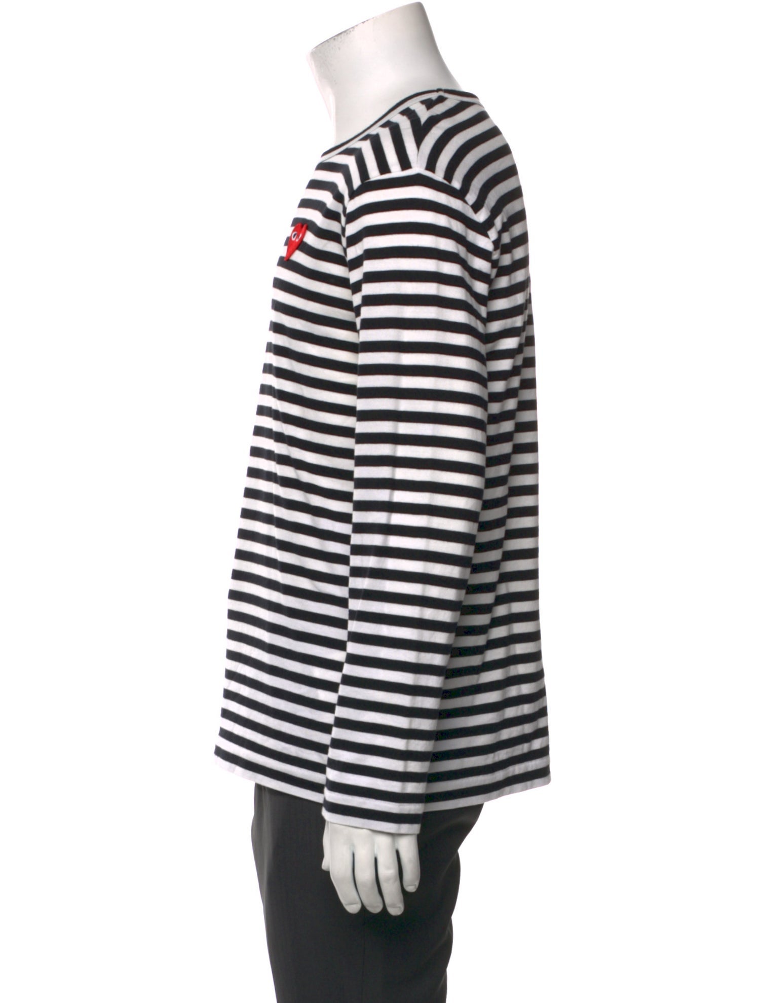 Comme des Garçons Play Striped Crew Neck T-Shirt