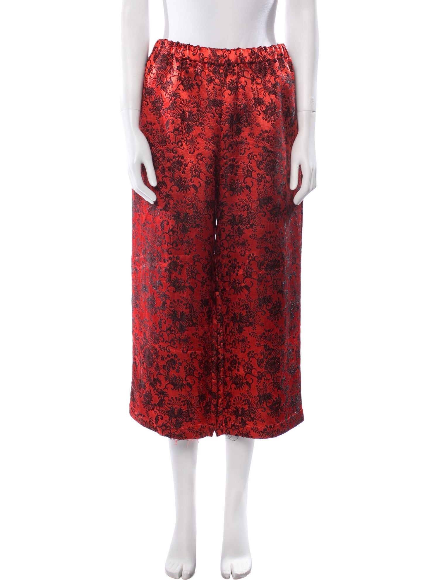 パンツ COMME DES GARCONS Women Straight Pants GOP003 1 RED comme-des-garcons-red-plaid-