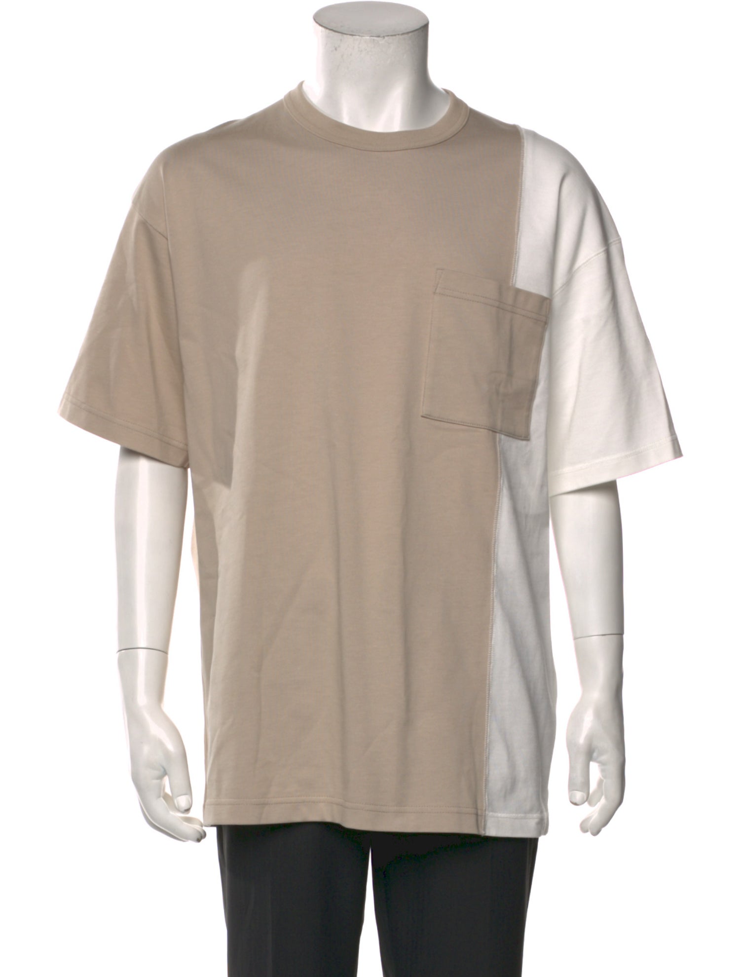 Comme des Garçons Colorblock Pattern Crew Neck T-Shirt