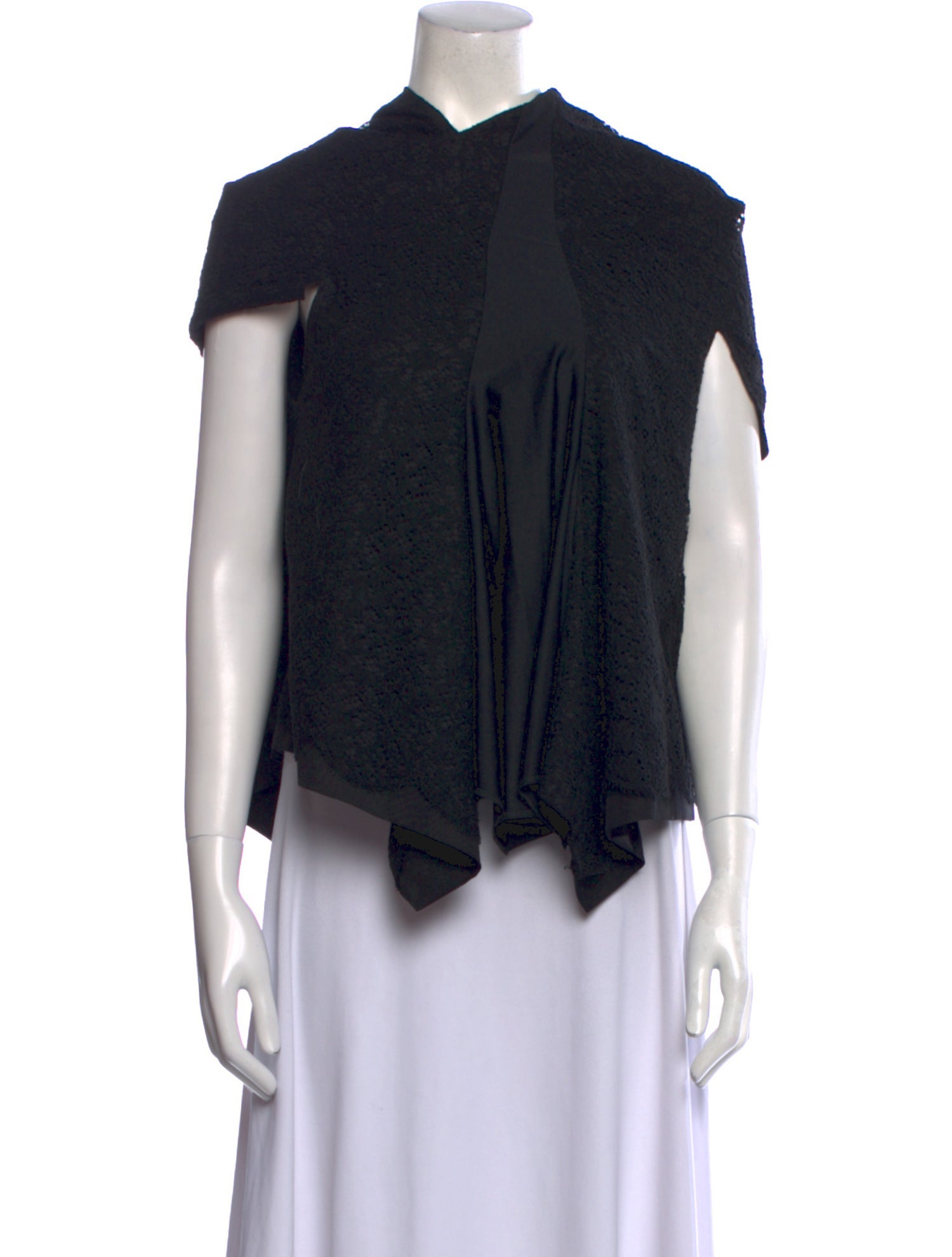 Comme des Garçons Wool Mock Neck Top